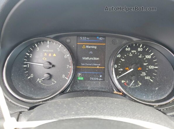 KNMAT2MT6LP528911 2020 NISSAN ROGUE Gray Vista del cuadro de instrumentos