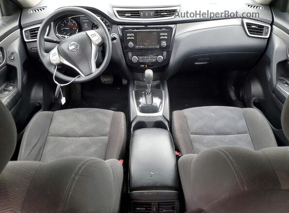 KNMAT2MT7GP622124 2016 NISSAN ROGUE Black Widok deski rozdzielczej