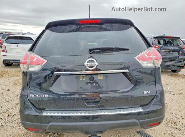 KNMAT2MT7GP622124 2016 NISSAN ROGUE Black Widok z tyłu