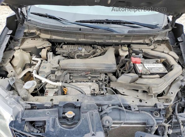 KNMAT2MT7GP622124 2016 NISSAN ROGUE Black Widok wnętrza z tyłu