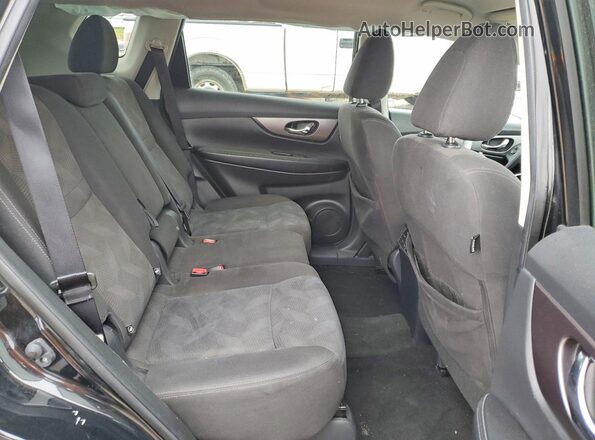 KNMAT2MT7GP622124 2016 NISSAN ROGUE Black Widok tylnych siedzeń