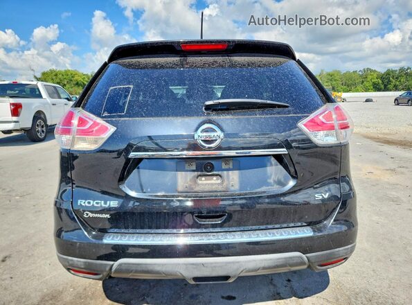 KNMAT2MT7GP641823 2016 NISSAN ROGUE Black Вид ззаду