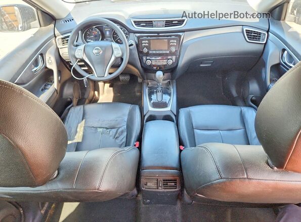 KNMAT2MT7GP641823 2016 NISSAN ROGUE Black Вид панелі приладів