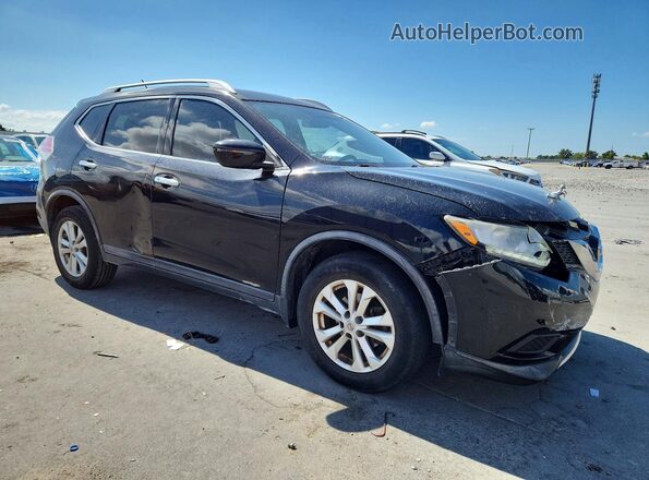 KNMAT2MT7GP641823 2016 NISSAN ROGUE Black Передня права чверть