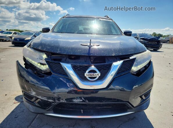 KNMAT2MT7GP641823 2016 NISSAN ROGUE Black Вид спереду