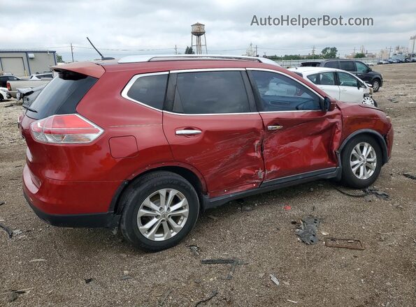 KNMAT2MT7GP658864 2016 NISSAN ROGUE Burgundy Հետևի աջ