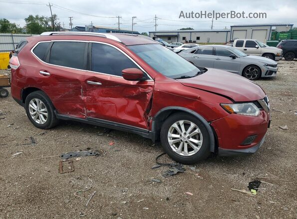 KNMAT2MT7GP658864 2016 NISSAN ROGUE Burgundy Առջևի աջ