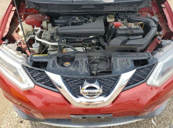 KNMAT2MT7GP658864 2016 NISSAN ROGUE Burgundy Շարժիչի բաժամունքի տեսք