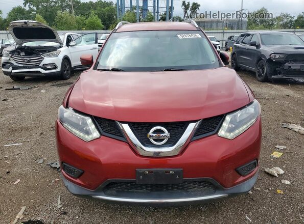 KNMAT2MT7GP658864 2016 NISSAN ROGUE Burgundy Դիմացի տեսք