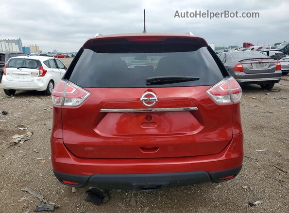 KNMAT2MT7GP658864 2016 NISSAN ROGUE Burgundy Հետևի տեսք