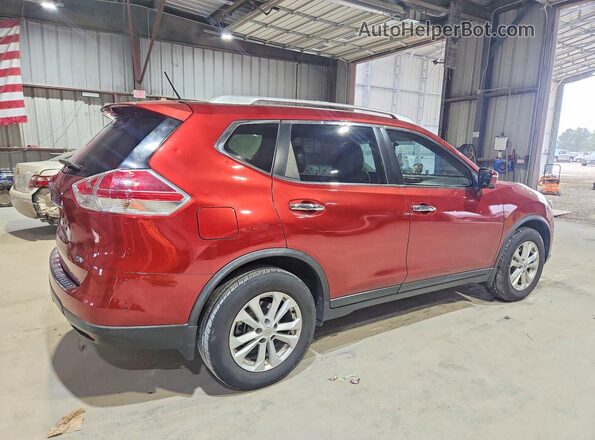 KNMAT2MT7GP667676 2016 NISSAN ROGUE Красный Задняя правая четверть