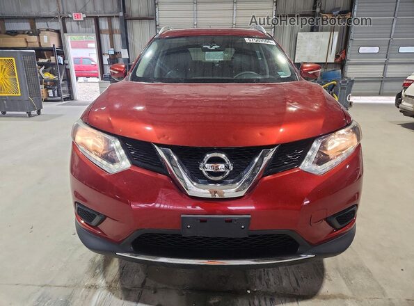 KNMAT2MT7GP667676 2016 NISSAN ROGUE Красный Вид спереди