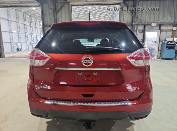 KNMAT2MT7GP667676 2016 NISSAN ROGUE Красный Вид сзади