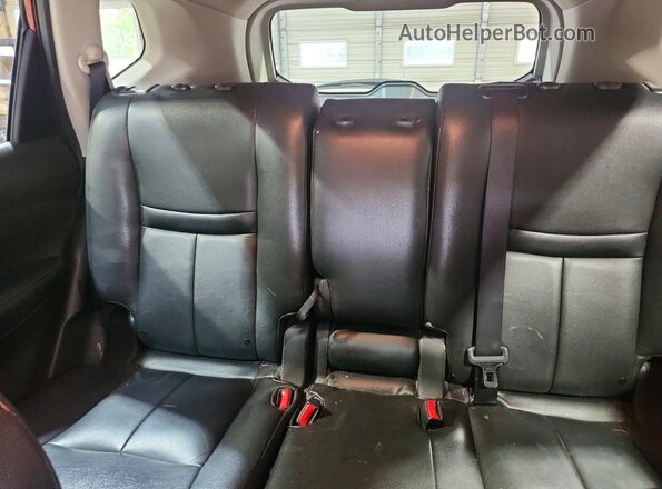 KNMAT2MT7GP667676 2016 NISSAN ROGUE Красный Вид задних сидений