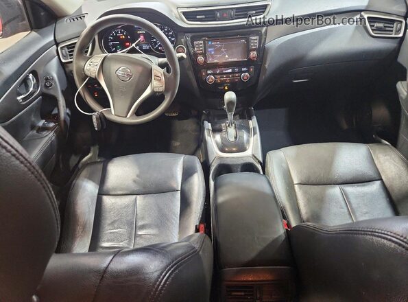 KNMAT2MT7GP667676 2016 NISSAN ROGUE Красный Вид панели приборов