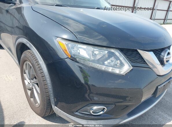 KNMAT2MT7GP737032 2016 NISSAN ROGUE Black წინა ხედი