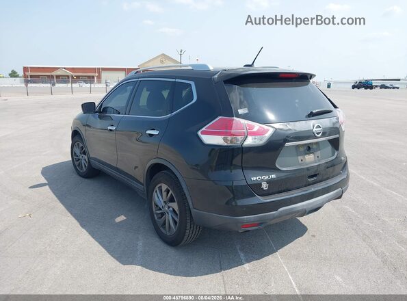 KNMAT2MT7GP737032 2016 NISSAN ROGUE Black უკანა მარცხენა