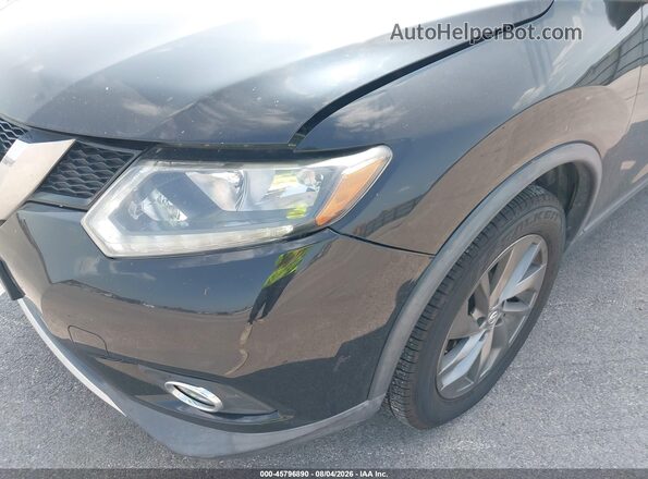 KNMAT2MT7GP737032 2016 NISSAN ROGUE Black უკანა სალონის ხედი