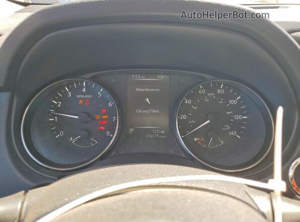 KNMAT2MT7HP544848 2017 NISSAN ROGUE Silver Vista del cuadro de instrumentos