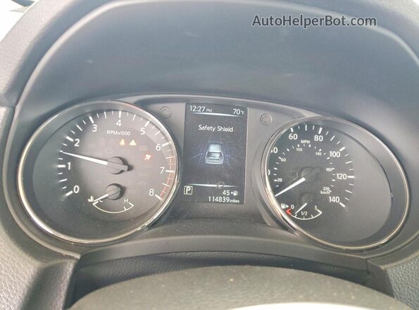 KNMAT2MT7HP603669 2017 NISSAN ROGUE Gray ხელსაწყოთა პანელის ხედი