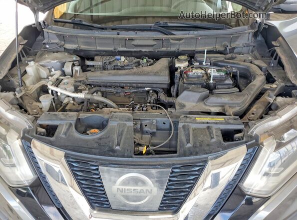 KNMAT2MT7HP603669 2017 NISSAN ROGUE Gray უკანა სალონის ხედი