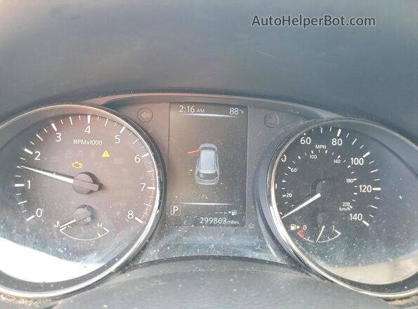 KNMAT2MT7HP611156 2017 NISSAN ROGUE Gray Instrument cluster view