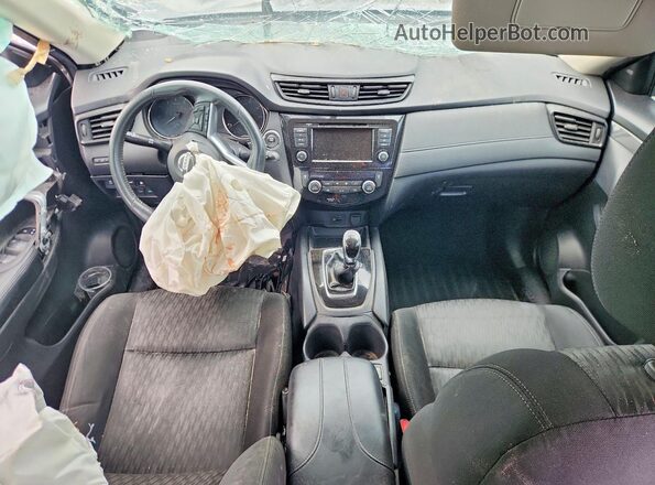KNMAT2MT7JP504758 2018 NISSAN ROGUE Gray Widok deski rozdzielczej
