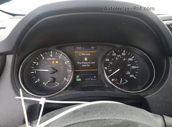 KNMAT2MT7JP530695 2018 NISSAN ROGUE White Instrument cluster view