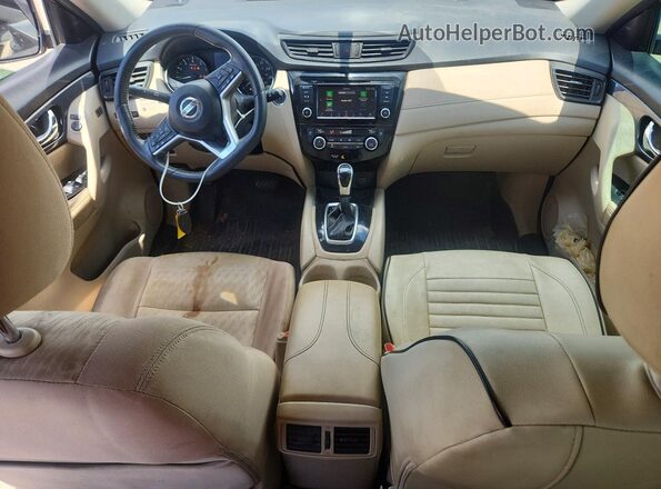 KNMAT2MT7JP563566 2018 NISSAN ROGUE Синий Вид панели приборов