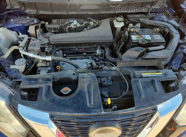 KNMAT2MT7JP563566 2018 NISSAN ROGUE Синий Вид подкапотного пространства