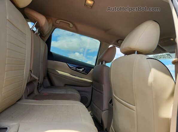 KNMAT2MT7JP563566 2018 NISSAN ROGUE Синий Вид задней части салона