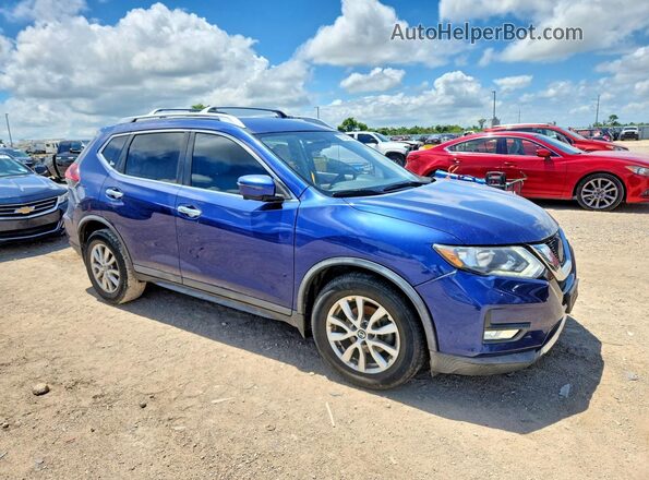 KNMAT2MT7JP563566 2018 NISSAN ROGUE Синий Передняя правая четверть