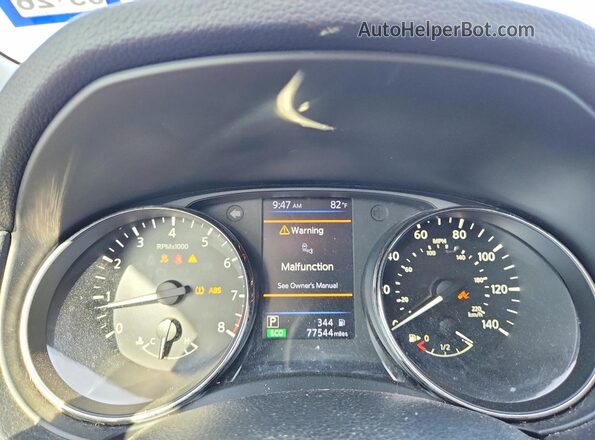 KNMAT2MT7KP520329 2019 NISSAN ROGUE Серый Вид щитка приборов