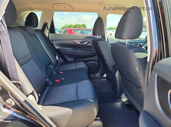 KNMAT2MT7KP535929 2019 NISSAN ROGUE Black Rear seats view