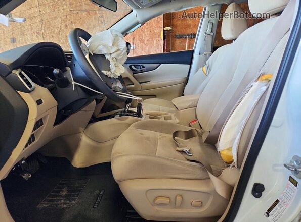 KNMAT2MT8GP607888 2016 NISSAN ROGUE White წინა სალონის ხედი