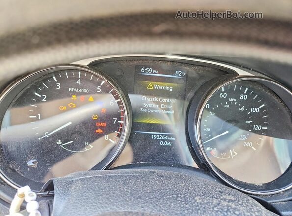 KNMAT2MT8GP615909 2016 NISSAN ROGUE White Vista del cuadro de instrumentos