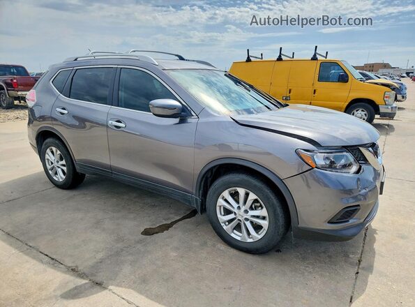 KNMAT2MT8GP627476 2016 NISSAN ROGUE Gray წინა მარჯვენა