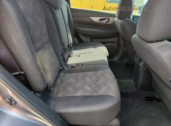 KNMAT2MT8GP627476 2016 NISSAN ROGUE Gray უკანა სავარძლების ხედი