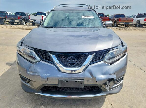 KNMAT2MT8GP627476 2016 NISSAN ROGUE Gray წინა ხედი