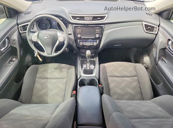 KNMAT2MT8GP627476 2016 NISSAN ROGUE Gray წინა პანელის ხედი