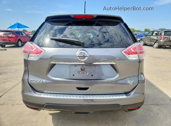 KNMAT2MT8GP627476 2016 NISSAN ROGUE Gray უკანა ხედი