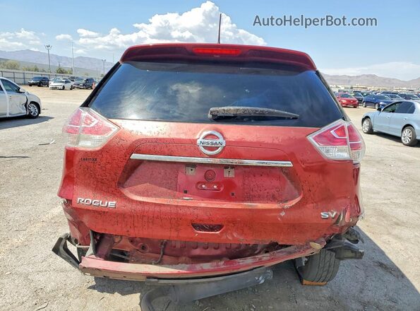 KNMAT2MT8GP652488 2016 NISSAN ROGUE Burgundy Հետևի տեսք