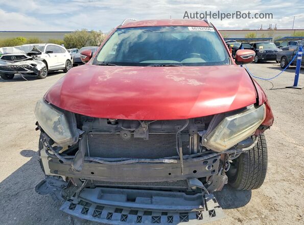 KNMAT2MT8GP652488 2016 NISSAN ROGUE Burgundy Դիմացի տեսք