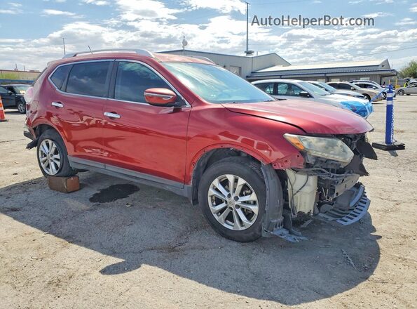 KNMAT2MT8GP652488 2016 NISSAN ROGUE Burgundy Առջևի աջ