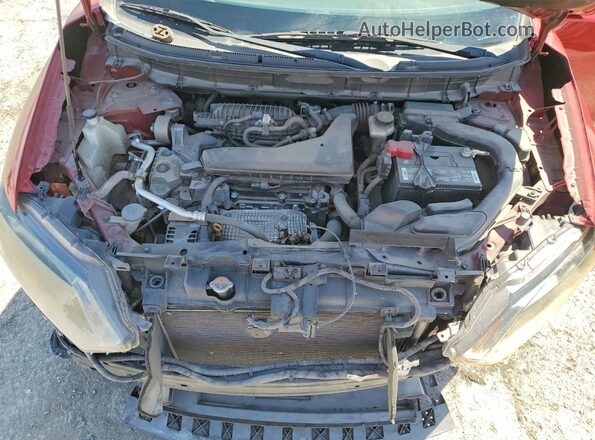 KNMAT2MT8GP652488 2016 NISSAN ROGUE Burgundy Շարժիչի բաժամունքի տեսք