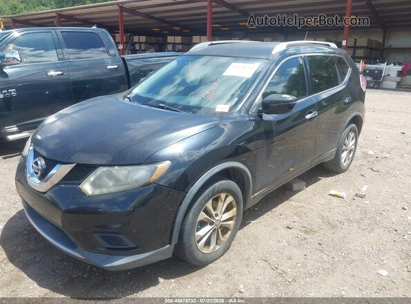 KNMAT2MT8GP683627 2016 NISSAN ROGUE Black Առջևի ձախ երեք քառորդ տեսարան