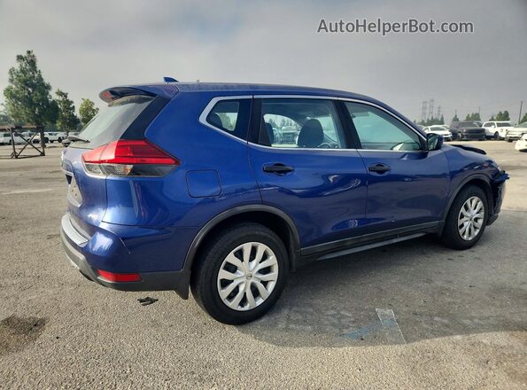 KNMAT2MT8HP607259 2017 NISSAN ROGUE Blue Trasero derecho