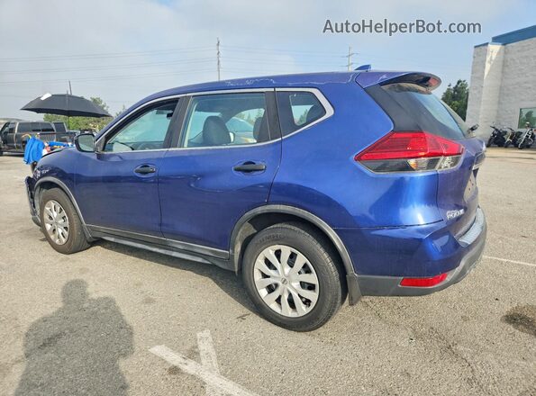 KNMAT2MT8HP607259 2017 NISSAN ROGUE Blue Trasero izquierdo