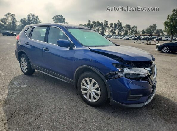 KNMAT2MT8HP607259 2017 NISSAN ROGUE Blue Delantero derecho