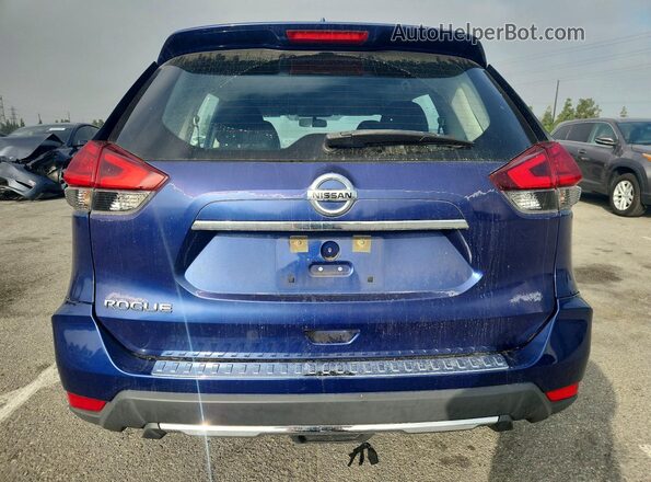 KNMAT2MT8HP607259 2017 NISSAN ROGUE Blue Vista trasera